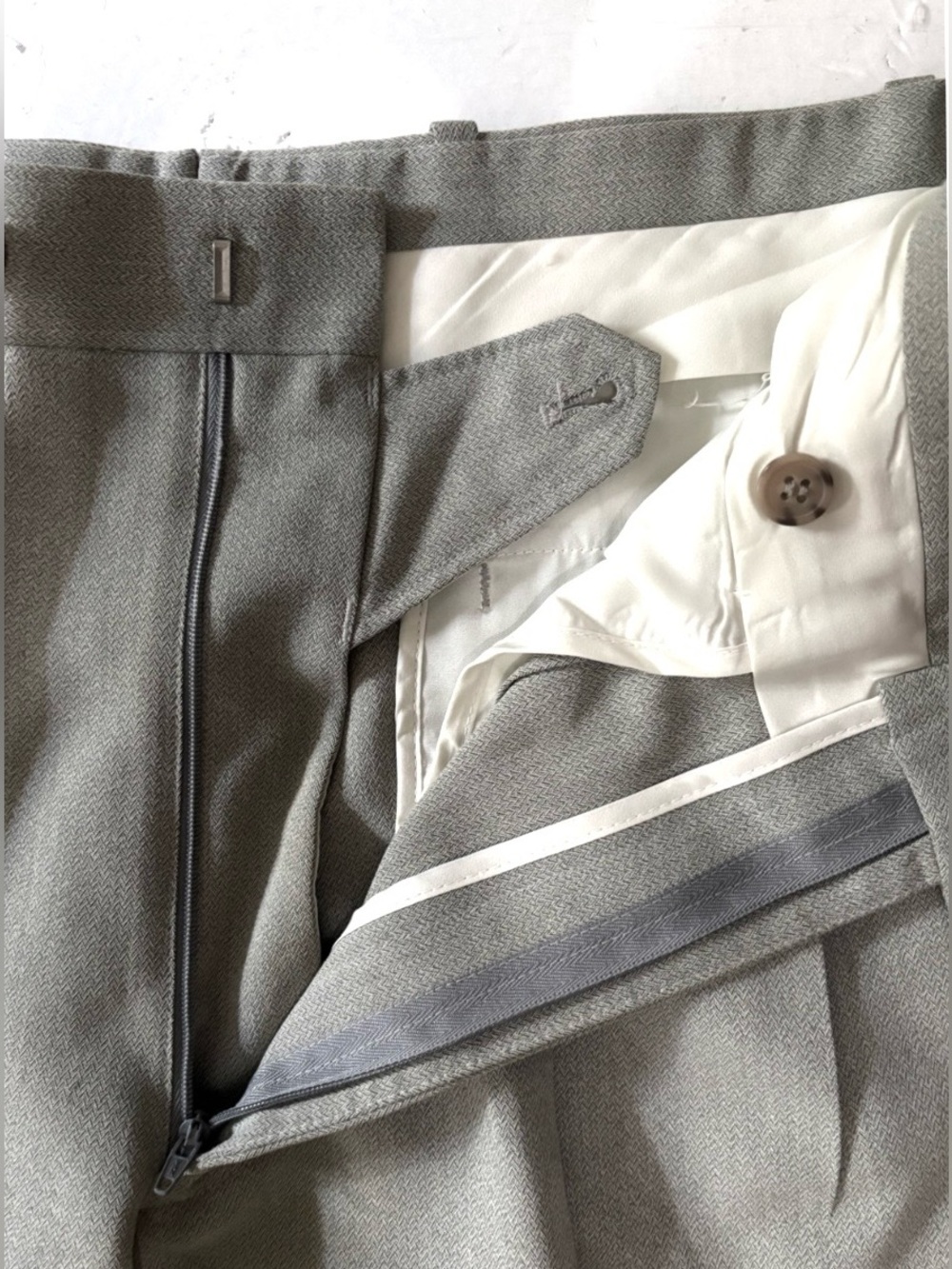 Vintage Today’s Man Men’s Dress Pants Size 31 Olive Grey - Picture 3 of 7